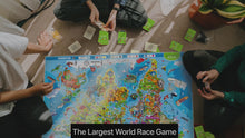 Load and play video in Gallery viewer, Board Game Race Across the World for Kids &amp; Adults | Big Floor Game
